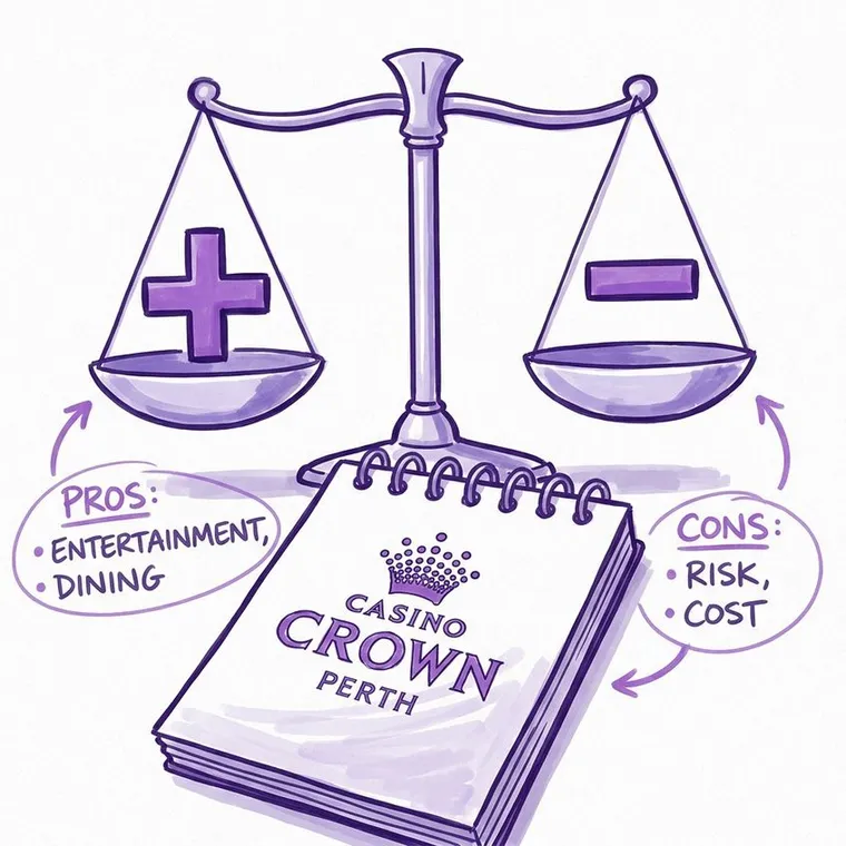 pros and cons of Casino Crown Perth
